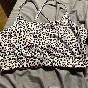 Leopard Sports Bra/Workout top